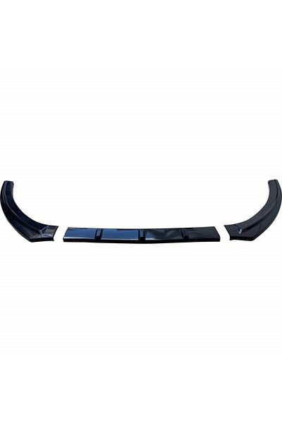 CED AUTO TRADE Prelungire bara fata compatibila VW SCIROCCO 2008-2017, negru lucios, 3 piese