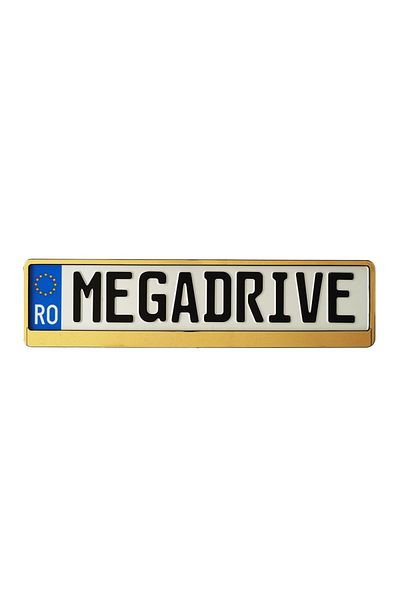 Mega Drive Mega Drive Gold License Plate Holder 1 Piece