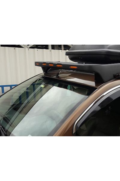 CED AUTO TRADE Parasolar parbriz compatibil cu Dacia Duster I 2010-2017 , cu leduri incluse, fibra, negru mat