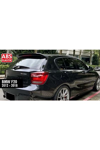 CED AUTO TRADE Trunk Spoiler compatible with BMW 1 Series F20 2011-2019, plastic SPORT V2 model, glossy black
