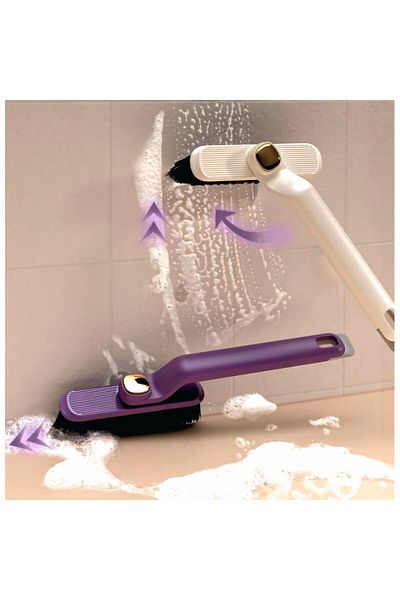 Gritille 360 Degree Rotating Head Narrow Space Corners Detail Cleaning Brush with Tweezers