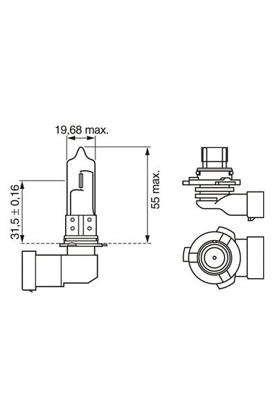 Bosch Bec 12V Hb3 60W / 65W Bosch