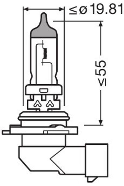 Osram Bec 12V HB4 51 W Blister original 1 buc Osram
