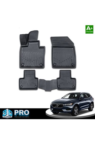 CED AUTO TRADE Set covorase auto cauciuc VOLVO XC60 2017->, forma tavita 3D