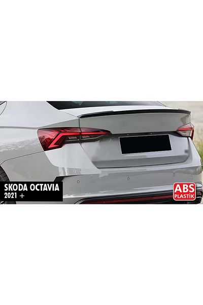 CED AUTO TRADE Eleron Portbagaj compatibil cu Skoda Octavia 4 IV 2021->, Negru lucios