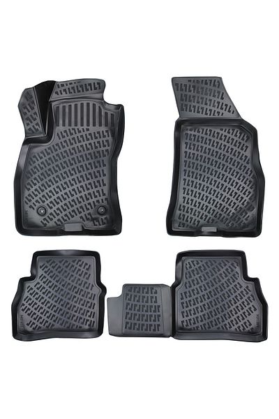 Umbrella UMBRELLA RUBBER CAR MATS SET FOR FIAT DOBLO (FACELIFT) 2015-
