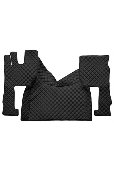 CED AUTO TRADE Truck mat set, eco-leather compatible with VOLVO FH4 FH5 2013-> Black, AUTOMATIC