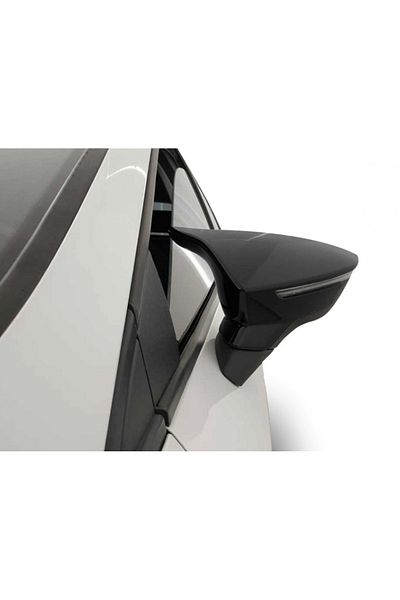 CED AUTO TRADE Mirror caps compatible with SEAT ARONA 2017-> Glossy black Batman Style
