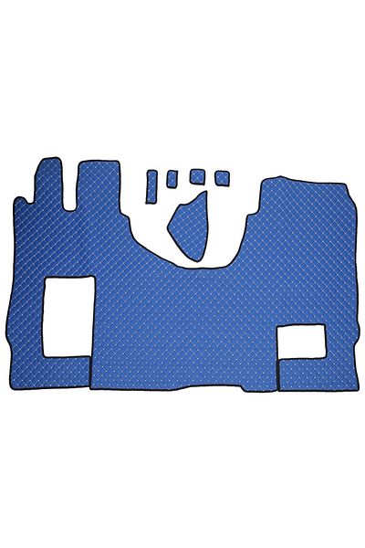 Umbrella TRUCK UMBRELLA ECO-LEATHER MATS SET FOR MERCEDES ACTROS MP4 1845. EURO 6. BLUE