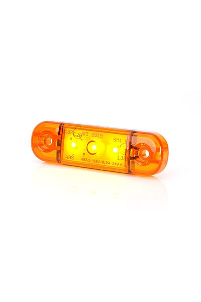 WAS SIDE LIGHT LED 708 W97.1, 12V-24V, ORANGE POSITION WAS