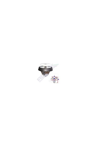 ROMİX Upholstery Clips For Skoda Set of 10 Pieces