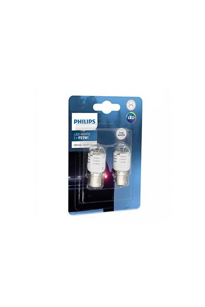 Philips SET 2 BECURI LED EXTERIOR 12V P21 ALB BA15S ULTINON PRO3000 SI PHILIPS