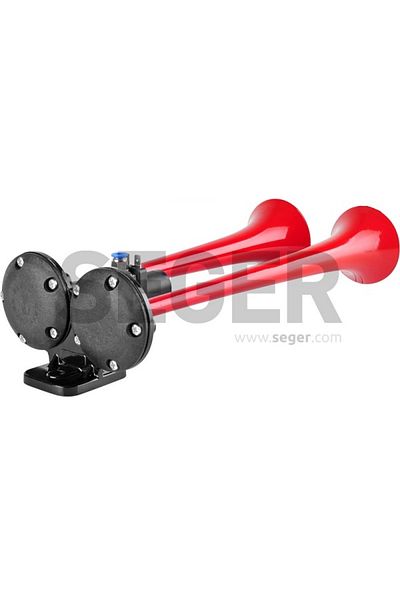 Seger CLAXON ROSU CAMION CU DOUA GOARNE 24V 1A