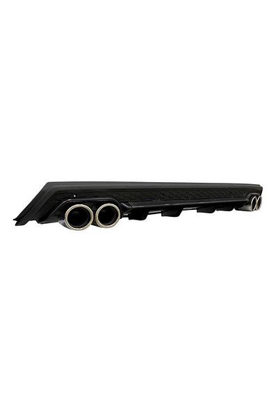 CED AUTO TRADE Prelungire bara spate universal , ELITE B Design, negru mat / lucios, ornamente toba rotunde