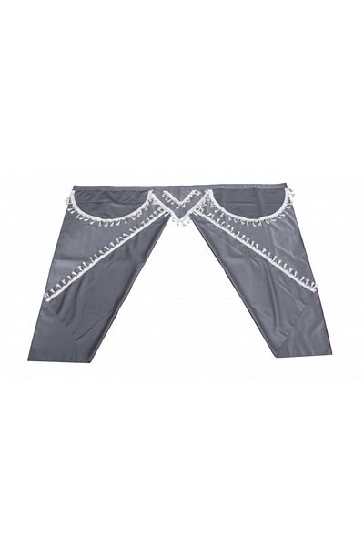 CED AUTO TRADE Set perdele Premium cabina camion, universal compatibil cu MAN, culoare gri