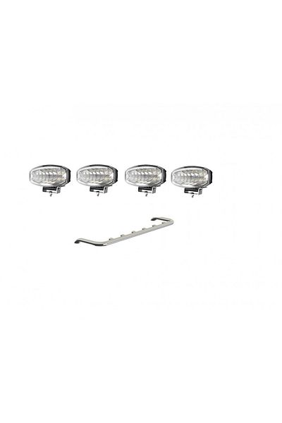 CED AUTO TRADE Bara din inox proiectoare pentru cabina, compatibil camioane DAF, cu 4 proiectoare incluse W16148-1O