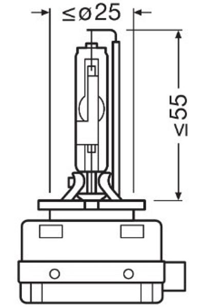 Osram Bec Xenon 42V D3R 4300 K Xenarc Original OSRAM