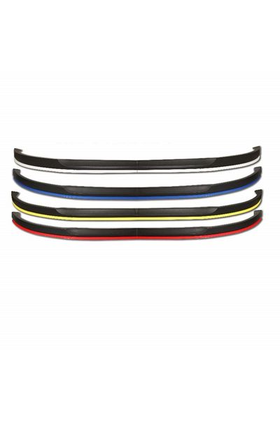 CED AUTO TRADE ASTRA Design front bumper extension, matt black with yellow lip