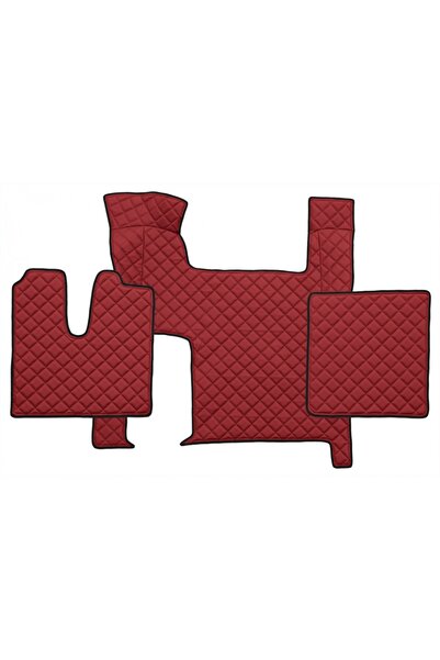 CED AUTO TRADE Σετ πατάκια φορτηγού, οικολογικό δέρμα MAN TGX 2007-2020, κόκκ...