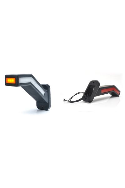 WAS LAMPA GABARIT LED CU BRAT 1165P W168.1, 12V-24V, POZITIE ALB / ROSU / PORTOCALIU DREAPTA WAS