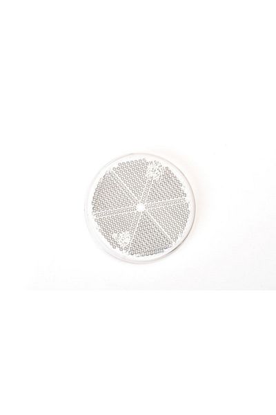 WAS Round Reflector With Adhesive, 840 Fi-61, White Was