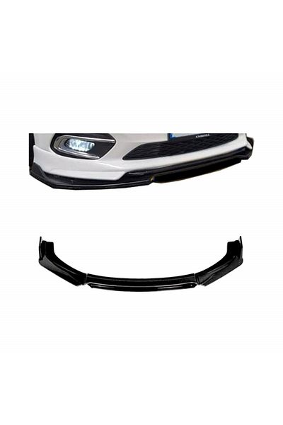 CED AUTO TRADE Prelungire bara fata Megane Design, negru lucios cu buza neagra, 4 piese, lungime 180 cm