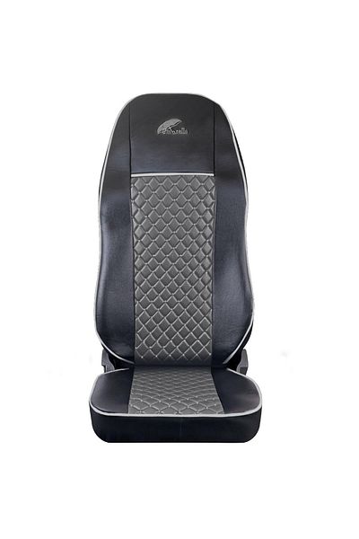 Umbrella SET OF TRUCK SEAT COVERS UMBRELLA FOR VOLVO EURO 5 GREY ECO-LEATHER