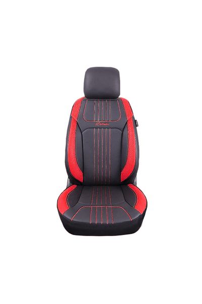 CED AUTO TRADE Set of car seat covers, black and red, universal, front and rear