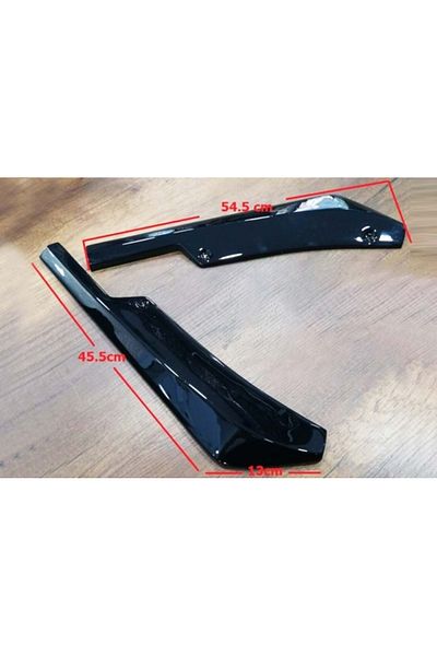 CED AUTO TRADE Prelungire bara spate universala, extensii bara spate, coltar bara spate, negru lucios