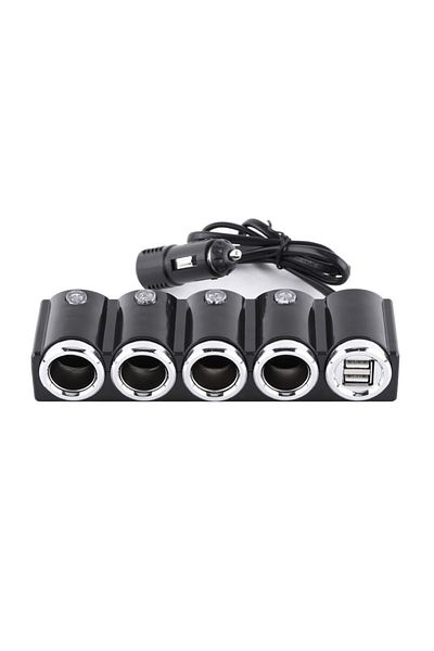 PNI INCARCATOR AUTO PNI LIGHTER 04 CU 4 IESIRI BRICHETA 12V/24V SI 2 IESIRI USB (1A), INDICATOR LED