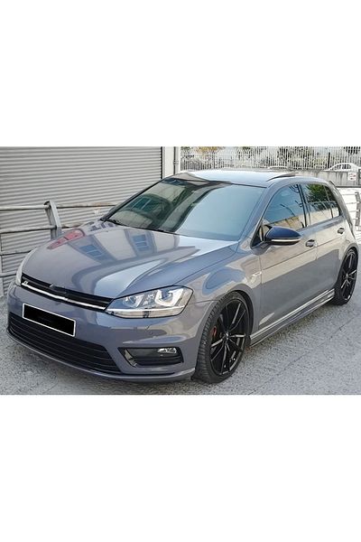 CED AUTO TRADE Mirror caps compatible with VW Golf 7 VII 2008-2017 Glossy Black Batman Style