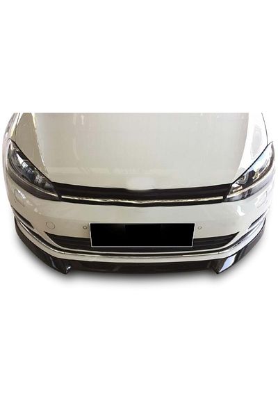 CED AUTO TRADE Front bumper extension compatible with VW GOLF 7 VII 2012-2017, glossy black
