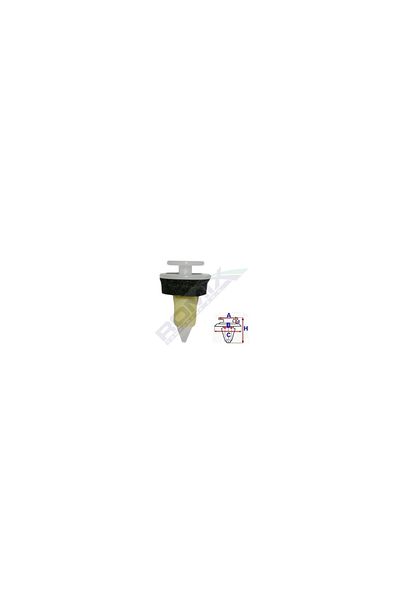 ROMİX Upholstery Clips For Mercedes W163 8X29Mm Set of 10 Pieces