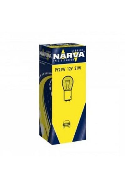 Narva Bec Semnalizare 12V Py21W Galben Set 10 Buc Narva