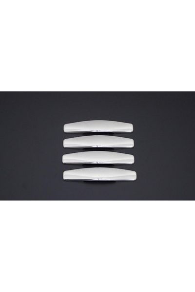 CED AUTO TRADE Chrome door handle trim set compatible with RENAULT SYMBOL 2008-2012
