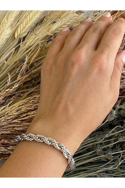 Lucios Golden Craftsmanship Jeweler Model Thick Auger Bracelet (20 cm)