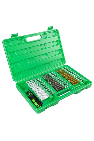 JBM KIT OF 38 ROUND METAL WIRE BRUSHES JBM