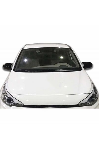 CED AUTO TRADE Mirror covers compatible with Hyundai i20 2014-2019 Glossy black BATMAN style