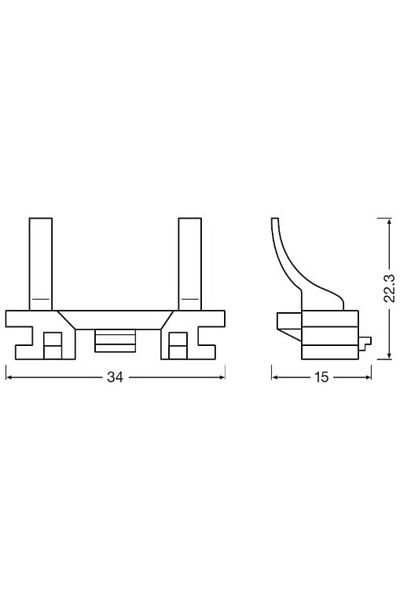 Osram Adaptor Bec H7 LED Fiat, Ford, Opel Osram