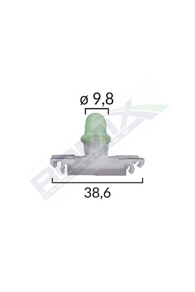 ROMİX Exterior Element Fixing Clips For Vw - White Set of 10 Pieces
