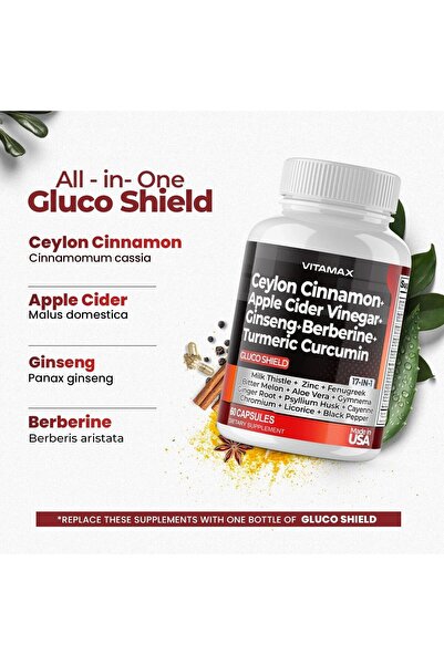 Vitamax Ceylon cinnamon apple cider vinegar 60 capsules
