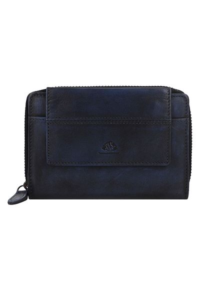 Greenburry Destressed Wallet RFID protection Leather 13.5 cm