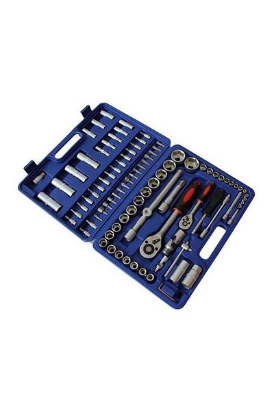 GENERAL Professional Socket and Ratchet Set 94 Pieces Silver/Blue 30x10x60cm