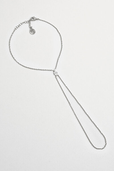 So CHIC... Kayıp Balık 18 Ayar Beyaz Altın Kaplama 21 Cm Gümüş Şahmeran