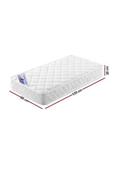 AWF AL WADI FURNITURE Sleep EZ Spring Star Toddler Hybrid Bonnel Spring Mattress Series For Baby, 60 x 120 x 20cm