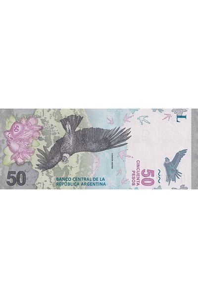 Benim Koleksiyonum Argentina, 50 Peso (2018) Unc Old Foreign Paper Money