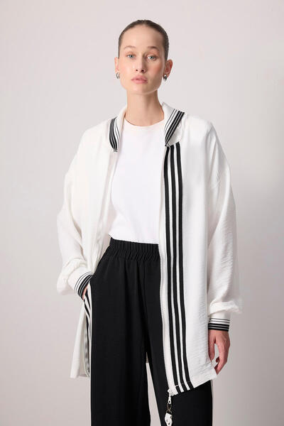 Touché Privé Striped Detail Knitted Tracksuit Set