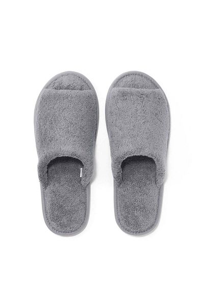 Muji Cotton Pile Slipper, Open Toe