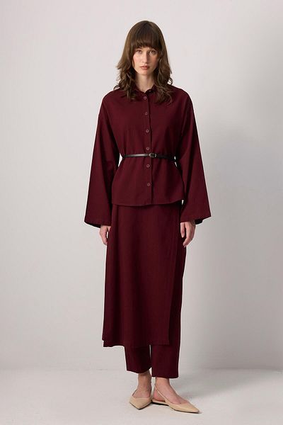 Touché Privé NATURAL TEXTURED SHIRT PANT SET