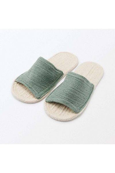 Muji Indian Cotton Room Sandals, Open Toe